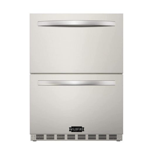 Wildfire 24-Inch 5.3 Cu. Ft. Double-Drawer Outdoor-Rated Refrigerator