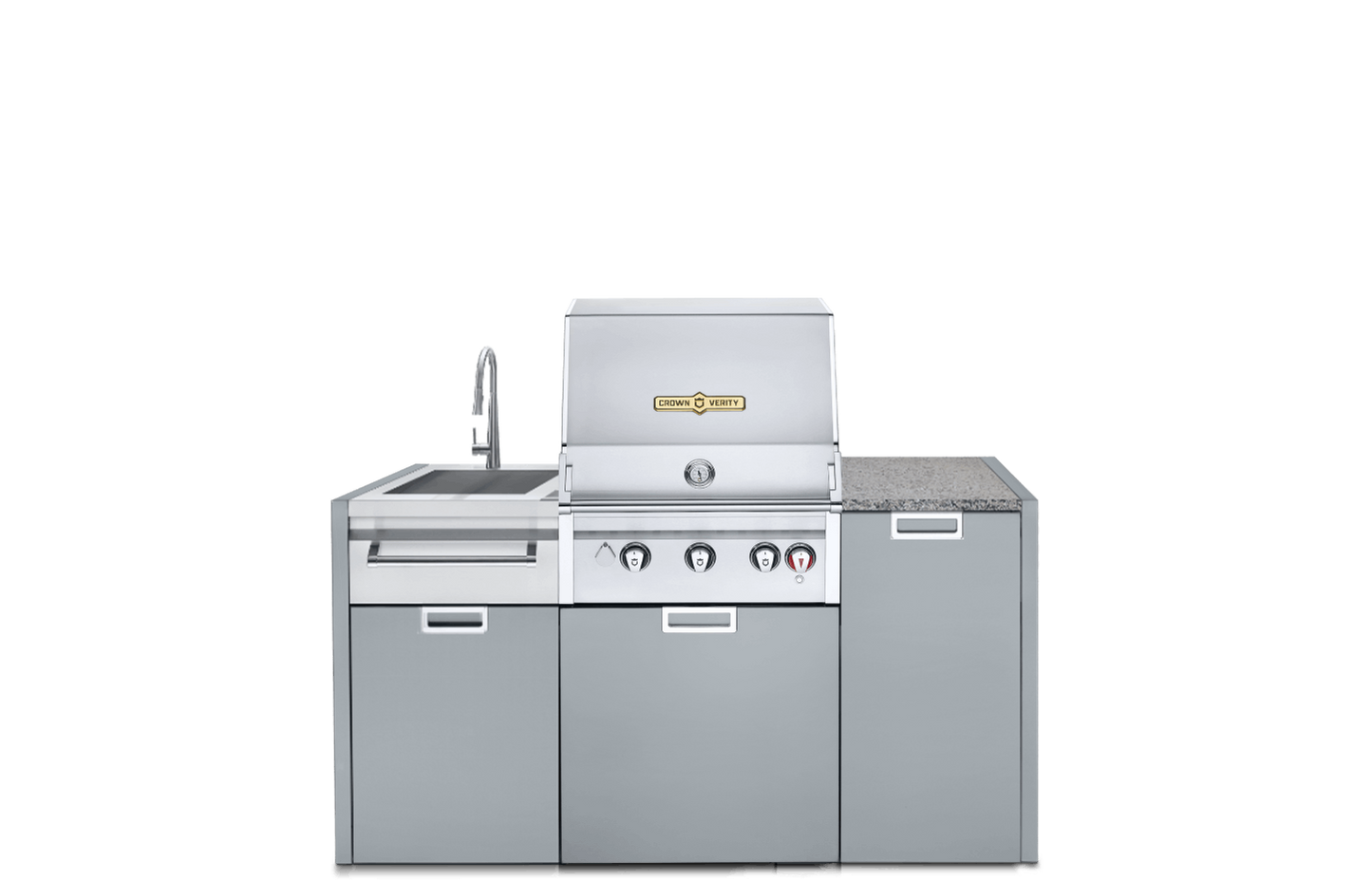 Crown Verity - 24" Infinite Series 3-Piece Modular Grill Package