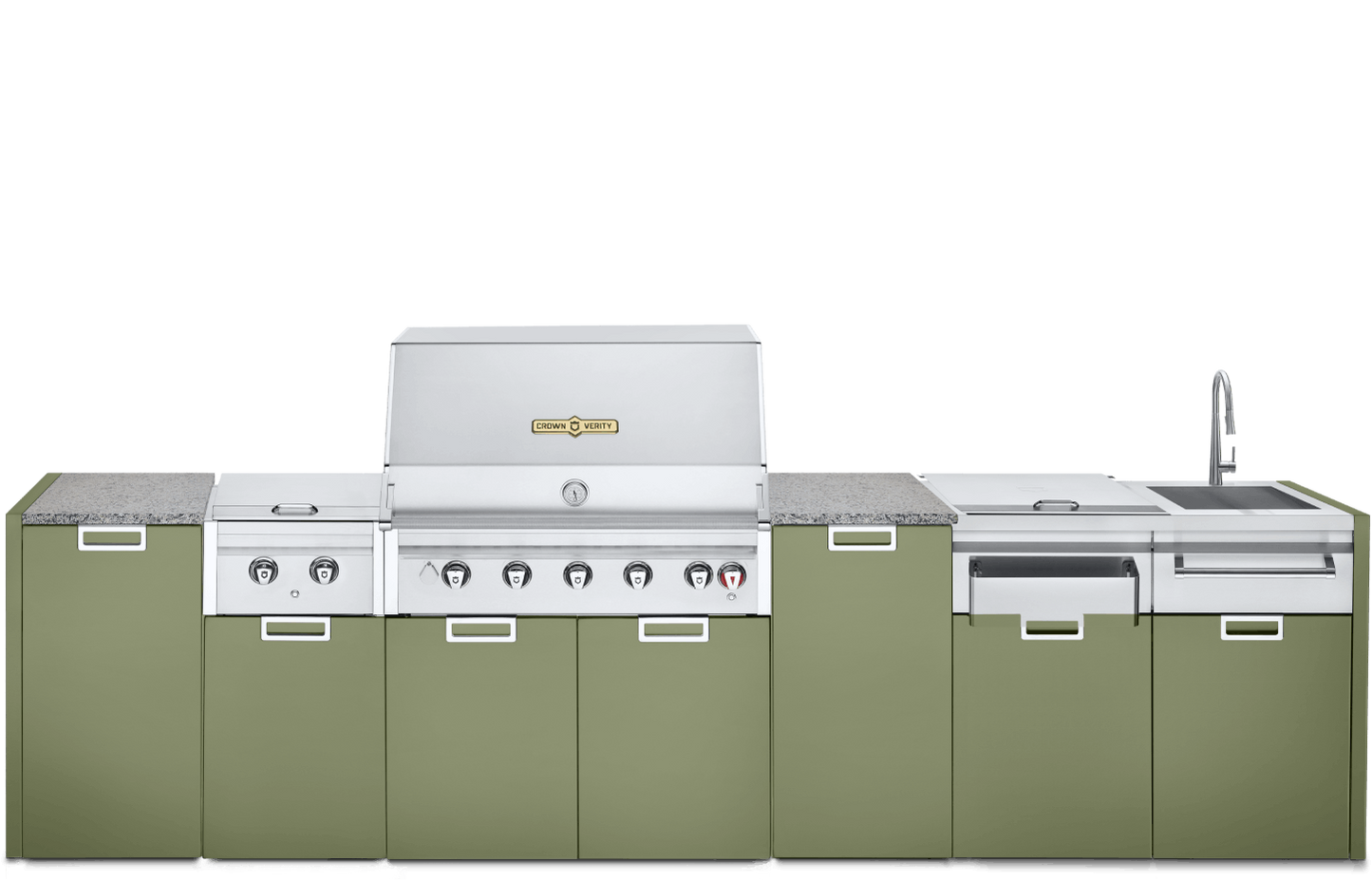 Crown Verity - 36" Infinite Series 5-Piece Modular Grill Package