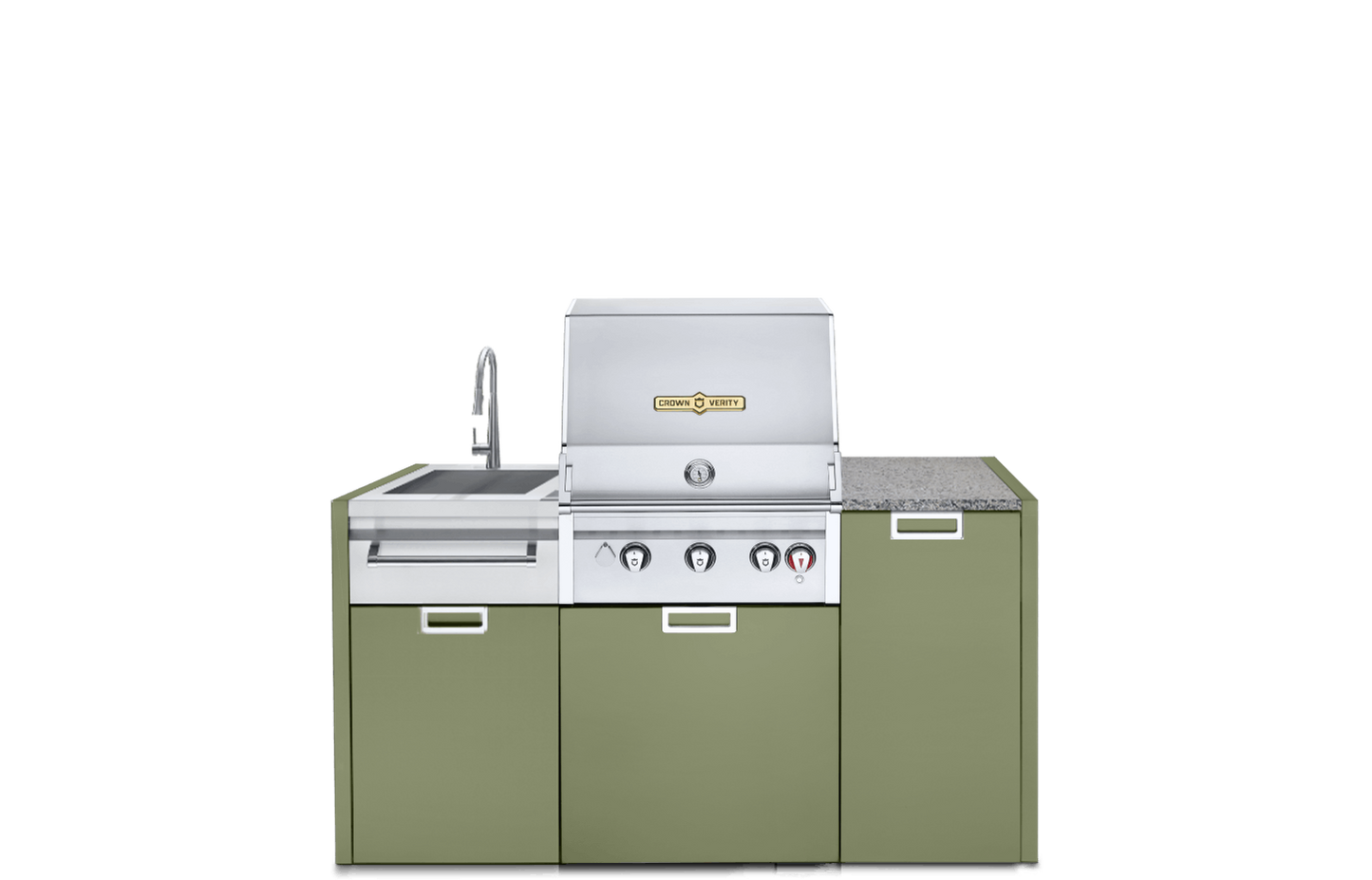 Crown Verity - 24" Infinite Series 3-Piece Modular Grill Package