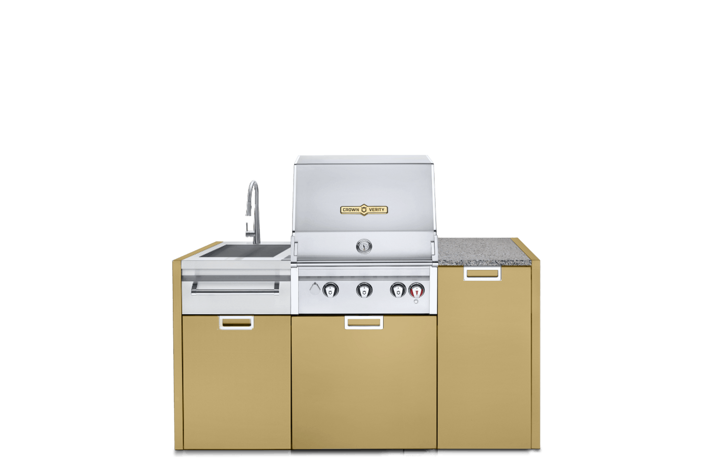 Crown Verity - 24" Infinite Series 3-Piece Modular Grill Package
