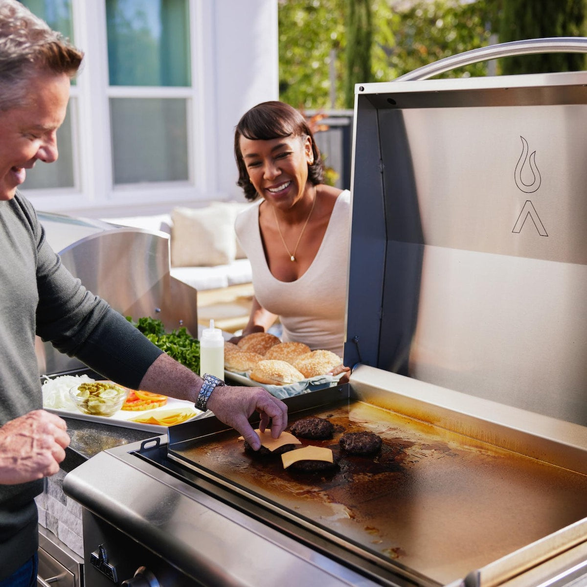 Blaze LTE3+ 30 Inch Built-in Gas Griddle w/ Lift-Assist Hood