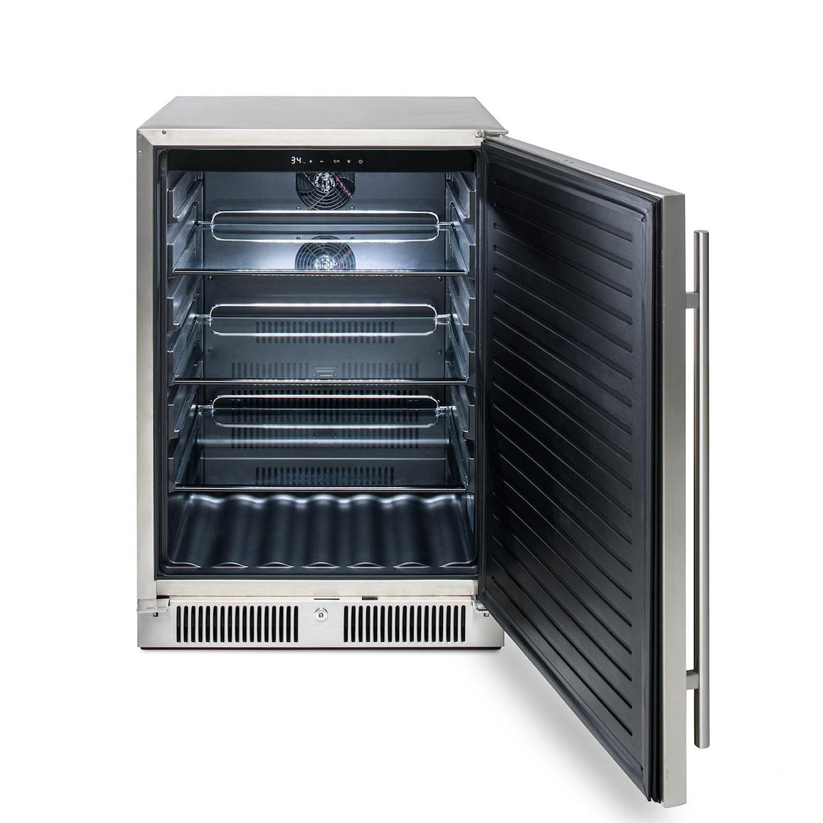 Blaze Golden Hour 10-Ft Outdoor Kitchen Island w/ 32-Inch Premium LTE3+ Gas Grill, Fridge, Sink