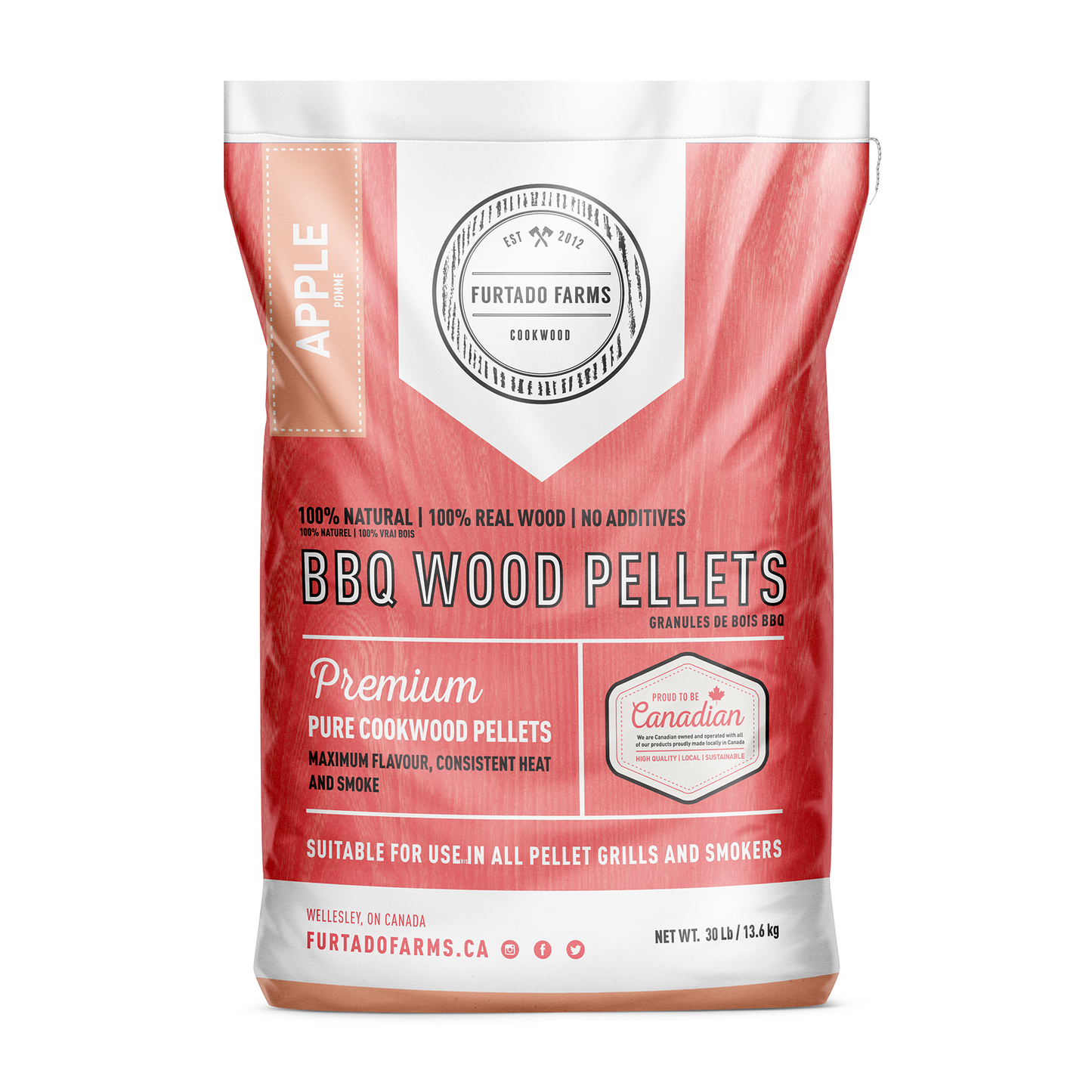 BBQ Wood Pellets - 30lb Bag