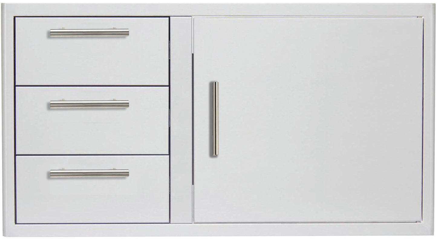 Blaze 39-Inch Access Door & Triple Drawer Combo