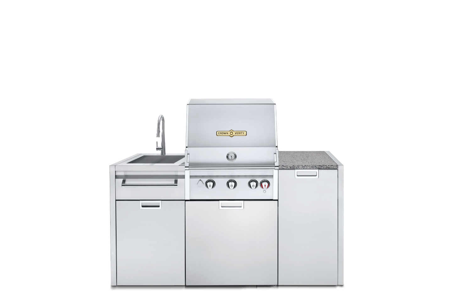 Crown Verity - 24" Infinite Series 3-Piece Modular Grill Package