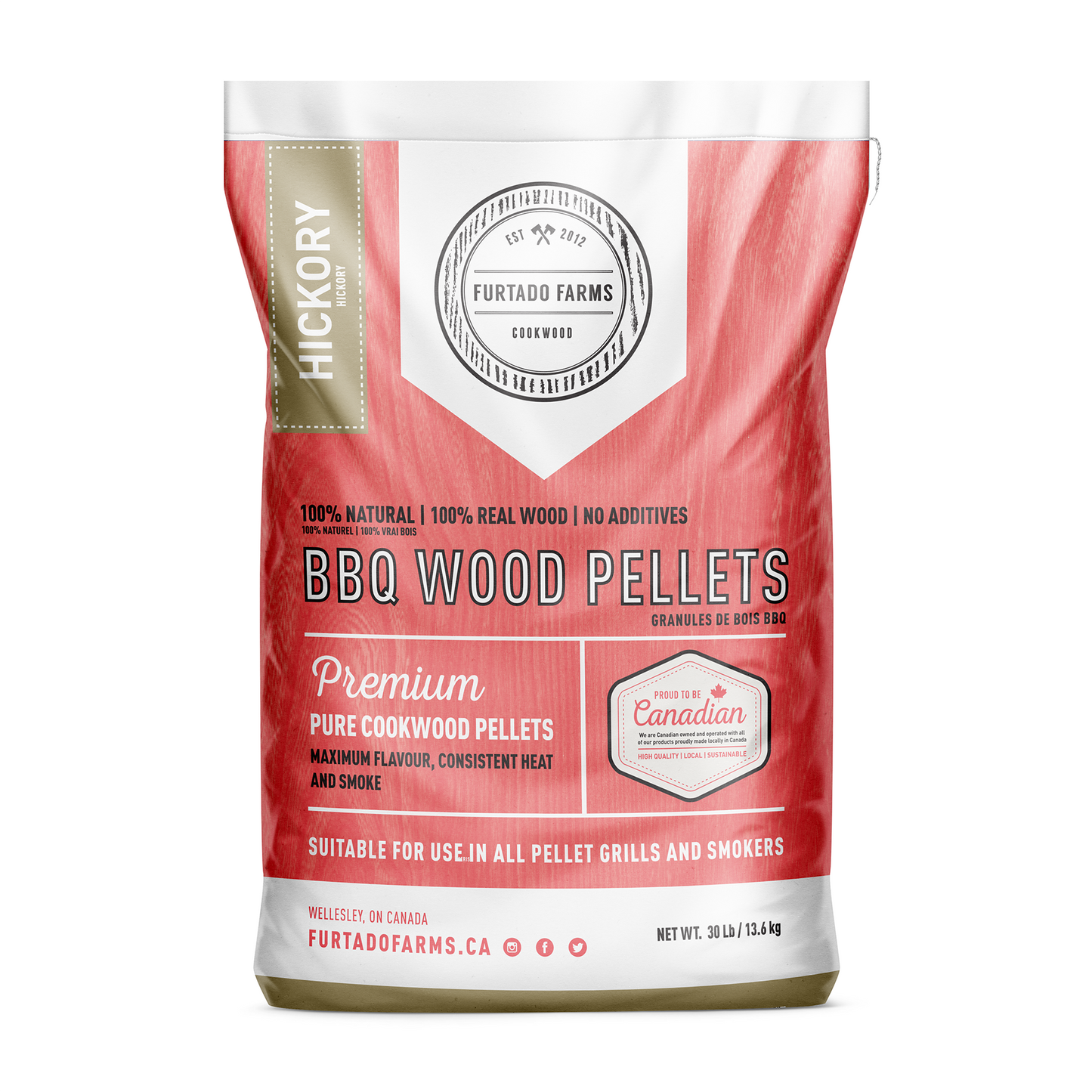 BBQ Wood Pellets - 30lb Bag