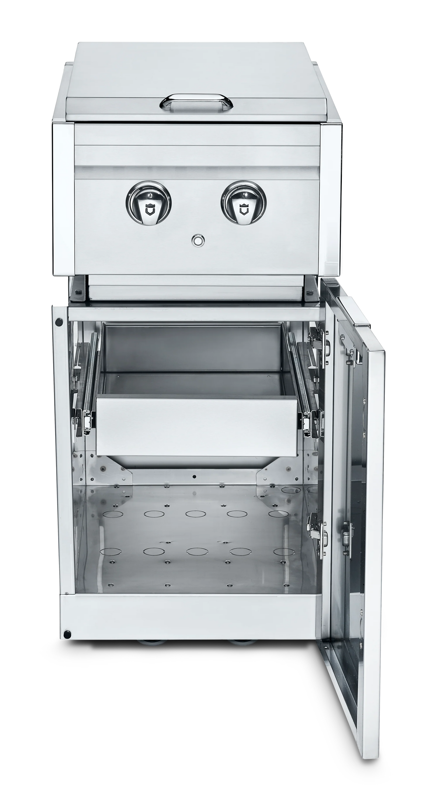 Crown Verity - Infinite Series Cabinet Module with Dual Side Burner & Single Drawer