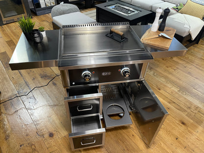 Save Over $500! - Showroom Sell-Off Sale - Wildfire Ranch Pro 30" Griddle on Matching Cart