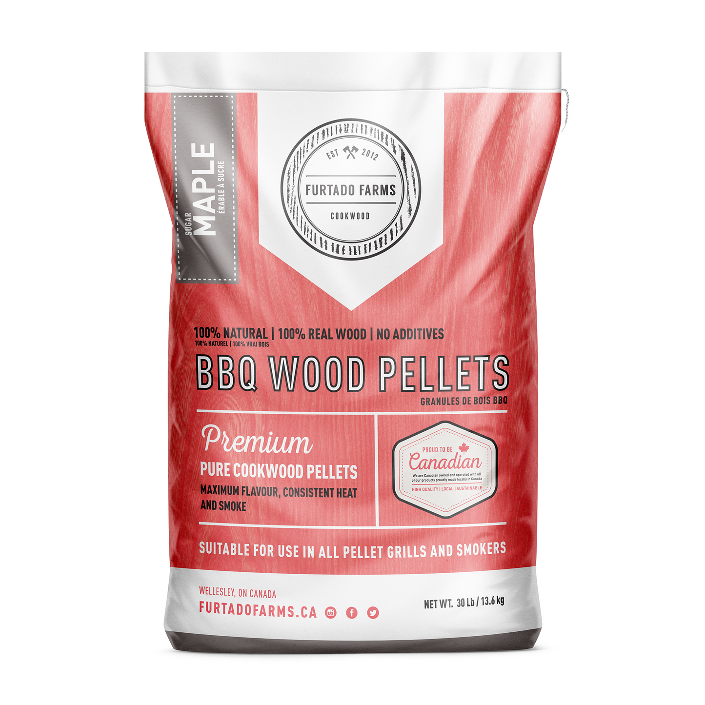 BBQ Wood Pellets - 30lb Bag