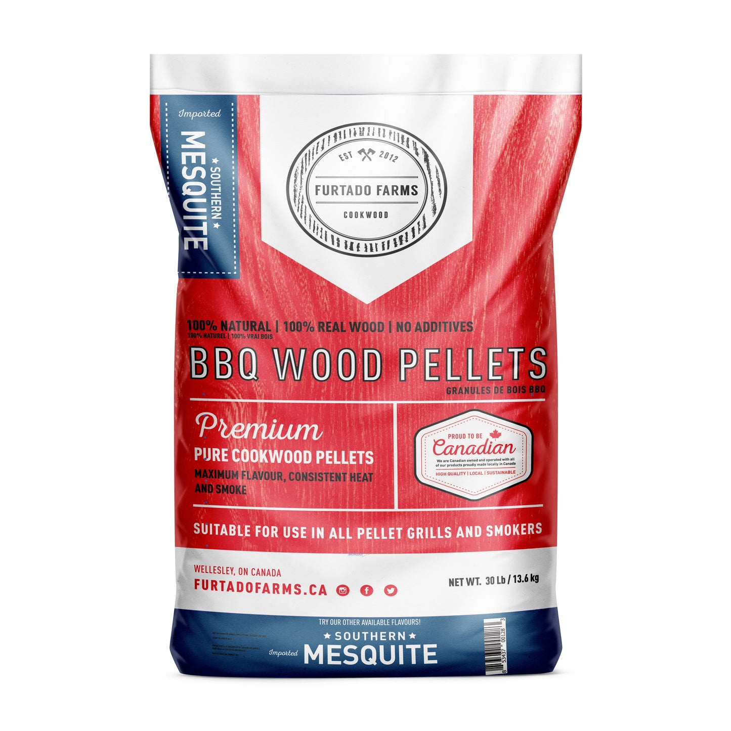 BBQ Wood Pellets - 30lb Bag