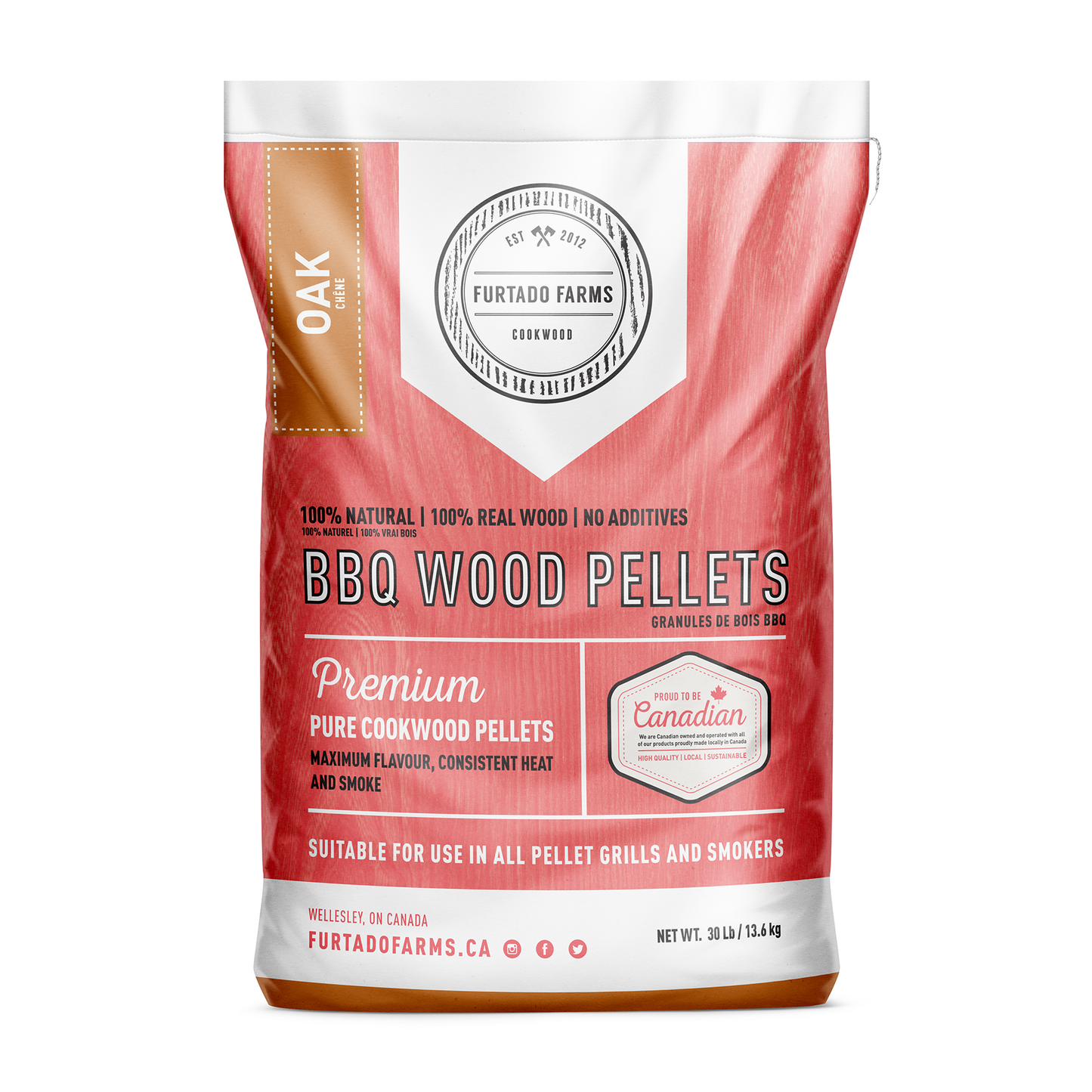 BBQ Wood Pellets - 30lb Bag