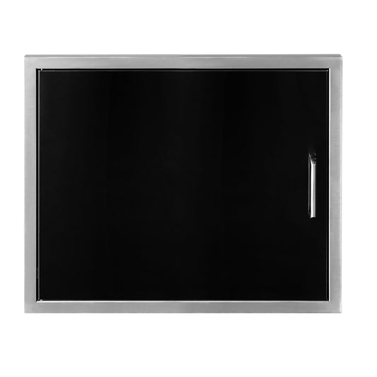 Black Stainless Steel Horizontal Single Door - 27" x 20"