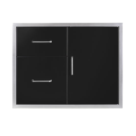Black Stainless Door/Drawer Combo - 30" x 24"