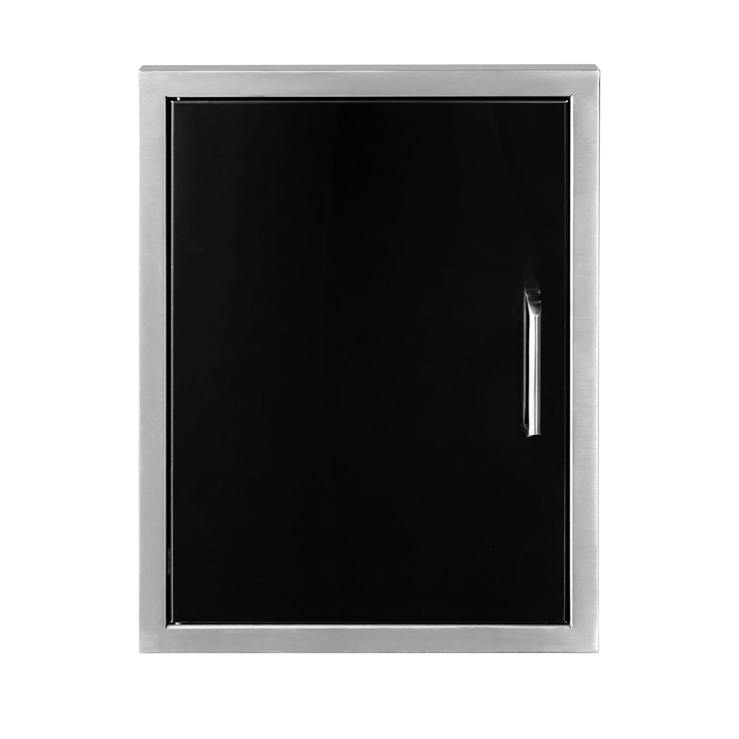 Black Stainless Steel Vertical Single Door - 16" x 22"