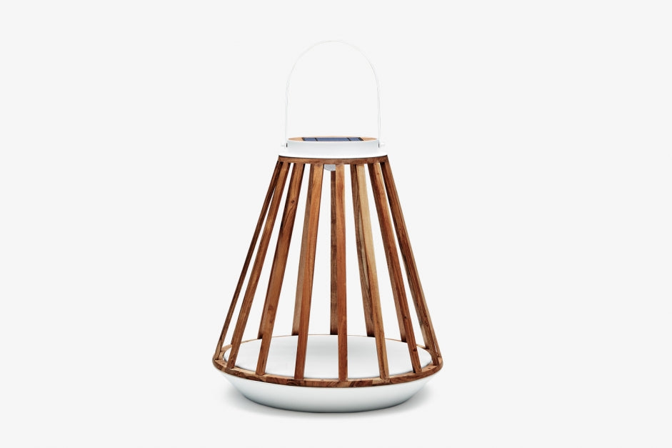 KATE Teak Solar Lamp