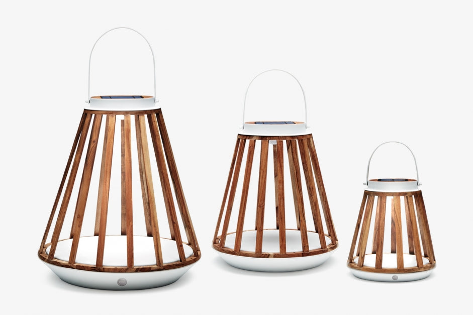 KATE Teak Solar Lamp