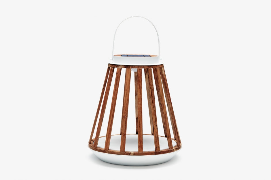 KATE Teak Solar Lamp