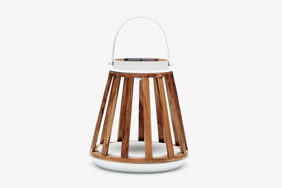 KATE Teak Solar Lamp