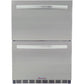 Blaze 23.5-Inch 5.1 Cu. Ft. Outdoor Rated Stainless Steel Double Drawer Refrigerator